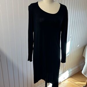 Elegant Black Long Sleeve Dress